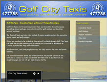 Tablet Screenshot of golfcitytaxis.co.uk